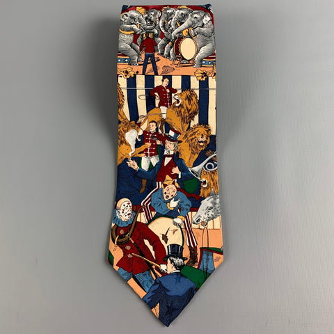 TANGO MAX RAAB Graphic Multi-Color Silk Tie