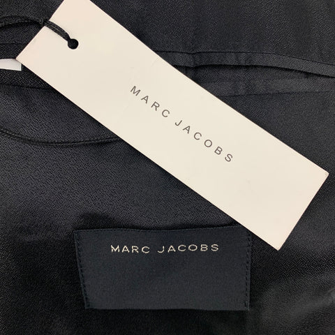 MARC JACOBS Size 44 Black Blue Wool Notch Lapel Sport Coat