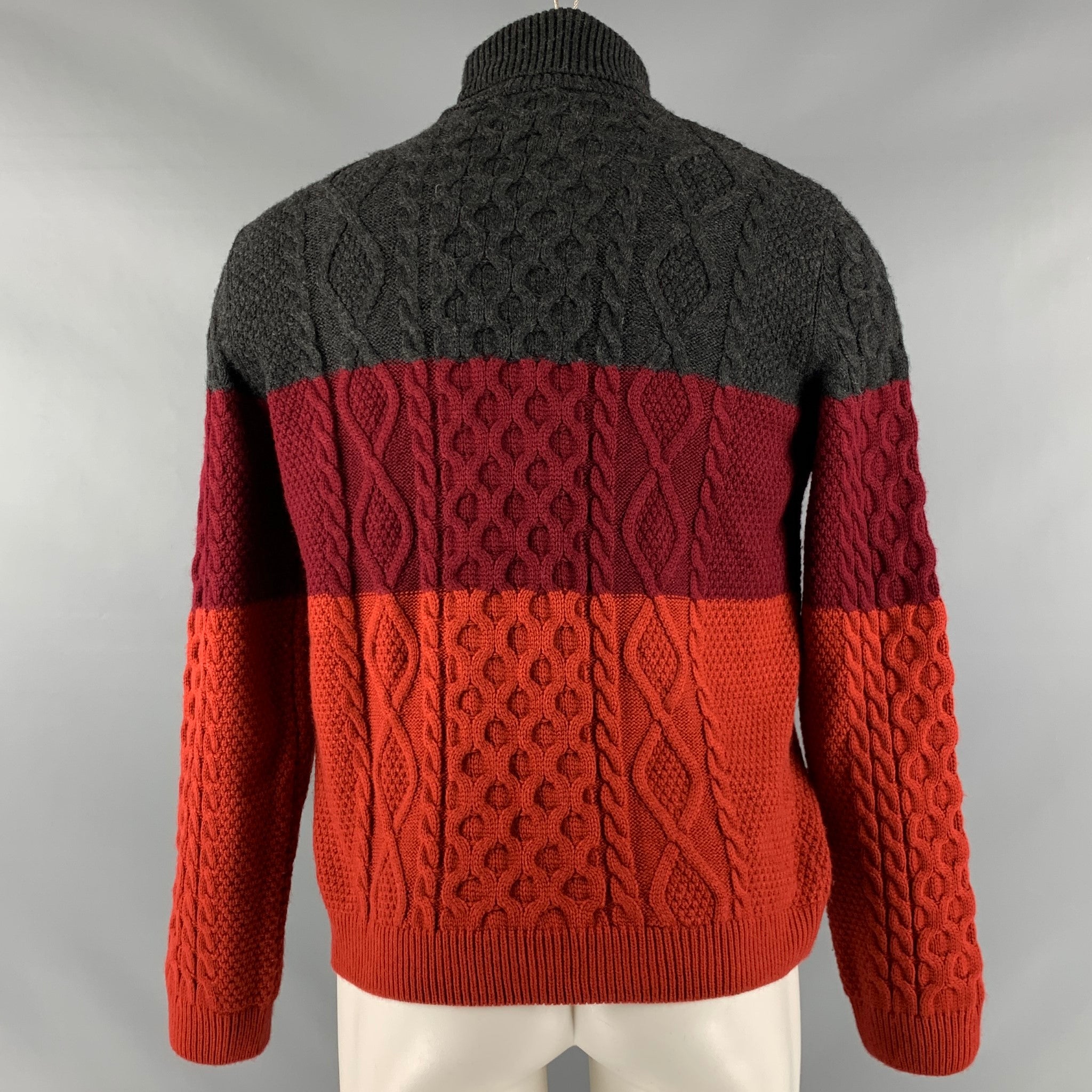 Two colour sweater design for outlet man