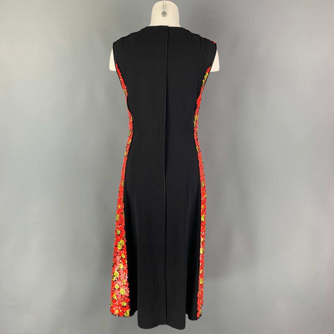 MARC JACOBS Size 4 Orange Black Gold Polyester Blend Sequined Shift Dress –  Sui Generis Designer Consignment
