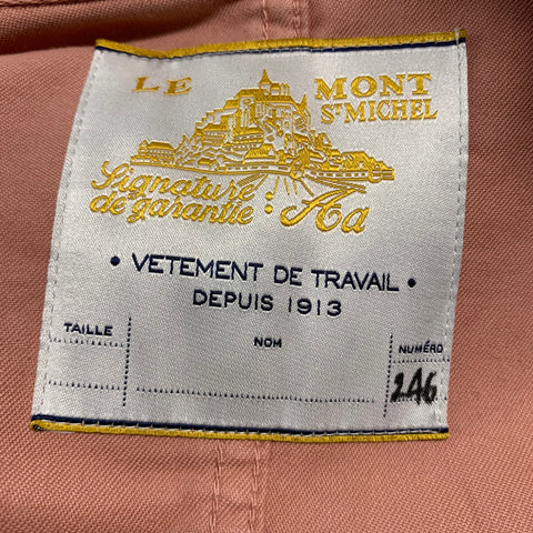 LE MONT ST.MICHEL Size 48 Orange Sorbet Cotton Jacket