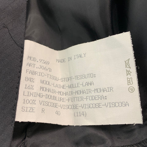 PAUL SMITH Chest Size 40 Black Wool Mohair Notch Lapel 34 33 Tuxedo