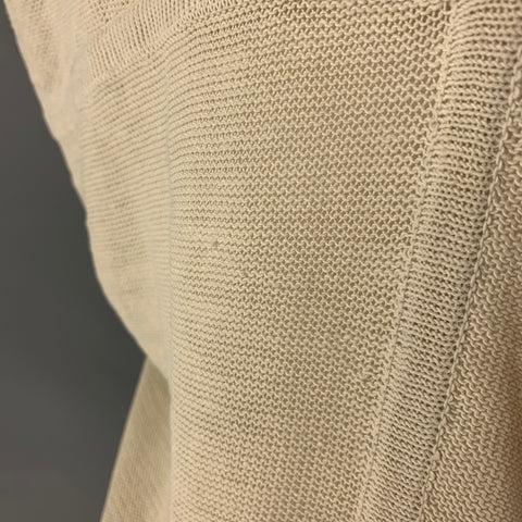 MARIA CORNEJO Size L Beige Linen Nylon Sleeveless Casual Top