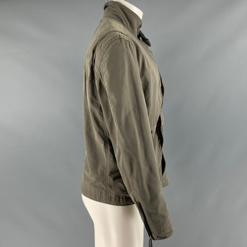 COACH Size M Green Olive Windbreaker Jacket
