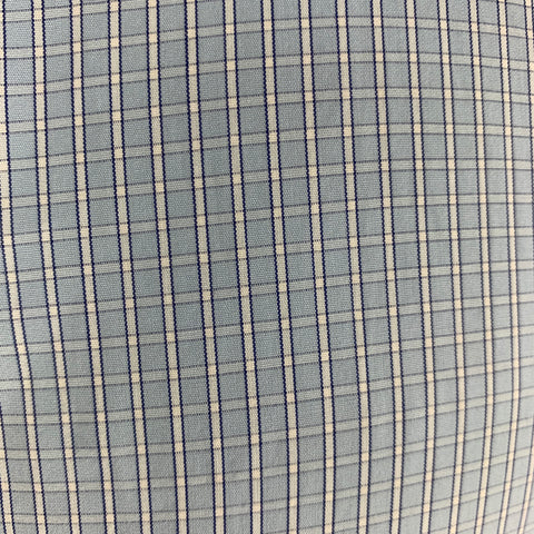 PRADA Size S Blue White Checkered Cotton Long Sleeve Shirt