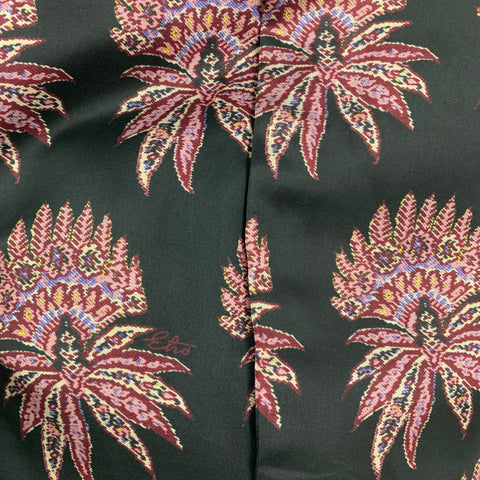 ETRO Taille 36 Veste à revers cranté en laine métallisée noire