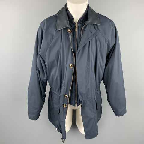 LORO PIANA Size M Navy Detachable Layer 1992 Olympics "Horsey" Jacket
