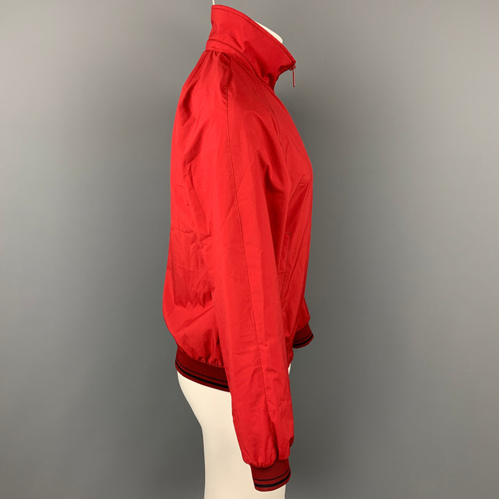 PRADA Size 36 Red Polyester Windbreaker Jacket