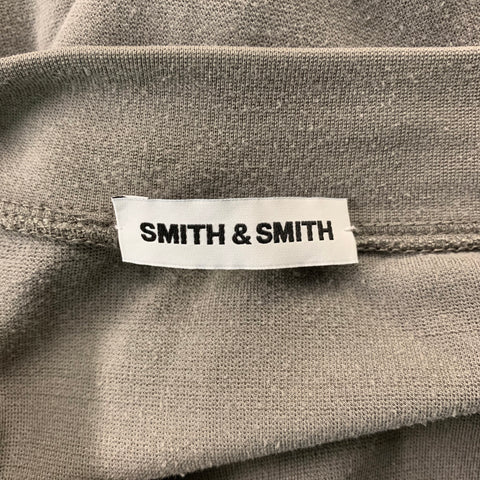 Size XL SMITH & SMITH Taupe Solid Long Sleeve Pullover