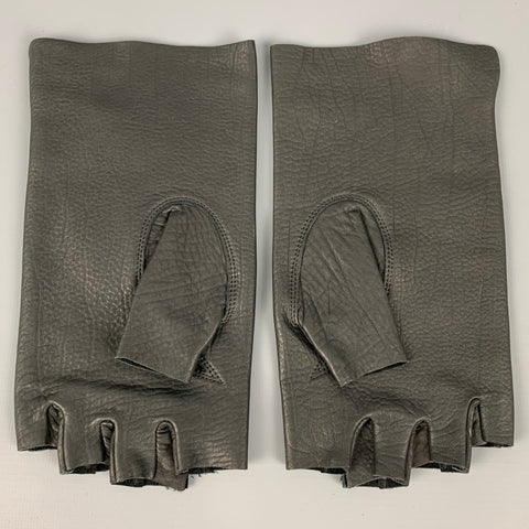 KAZUYUKI KUMAGAI Size L Black Leather Gloves