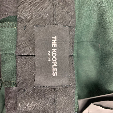 THE KOOPLES Size 28 Green Wool Zip Fly Dress Pants