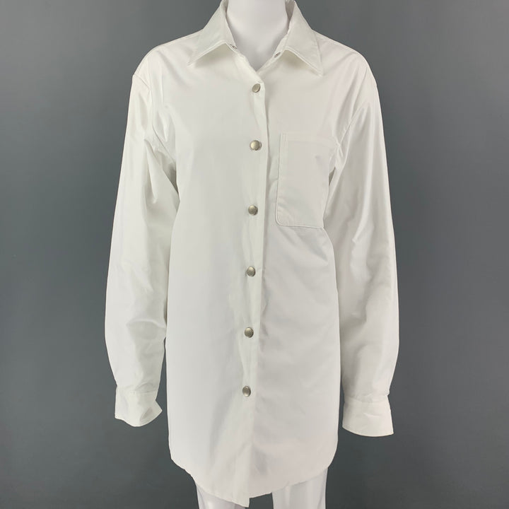 DRIES VAN NOTEN x LEN LYE Size M White Cotton Shirt Jacket Shirt