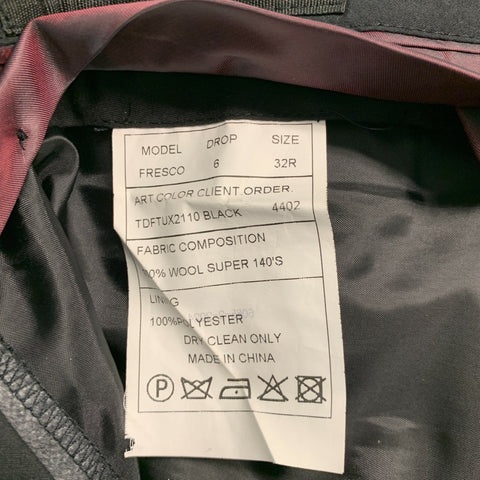 TREND Size 38 Black Wool Single breasted Tuxedo