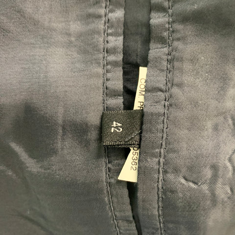 EMPORIO ARMANI Size 42 Charcoal Peak Lapel Sport Coat