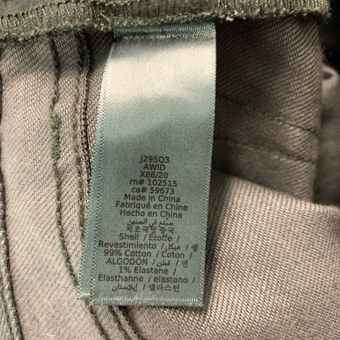 JOHN VARVATOS Size 30 Grey Silver Cotton Elastane Jeans