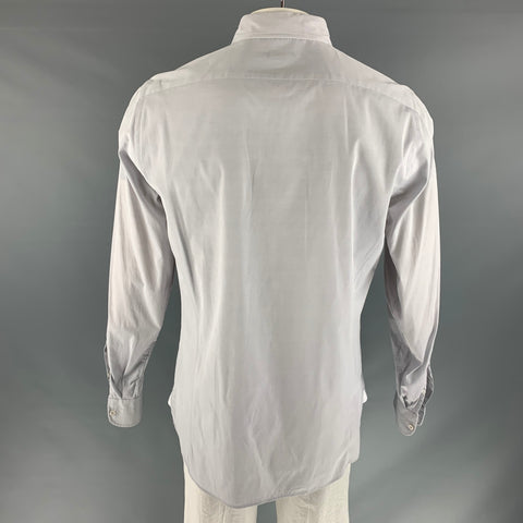 TOM FORD Size XL Grey Cotton Long Sleeve Shirt