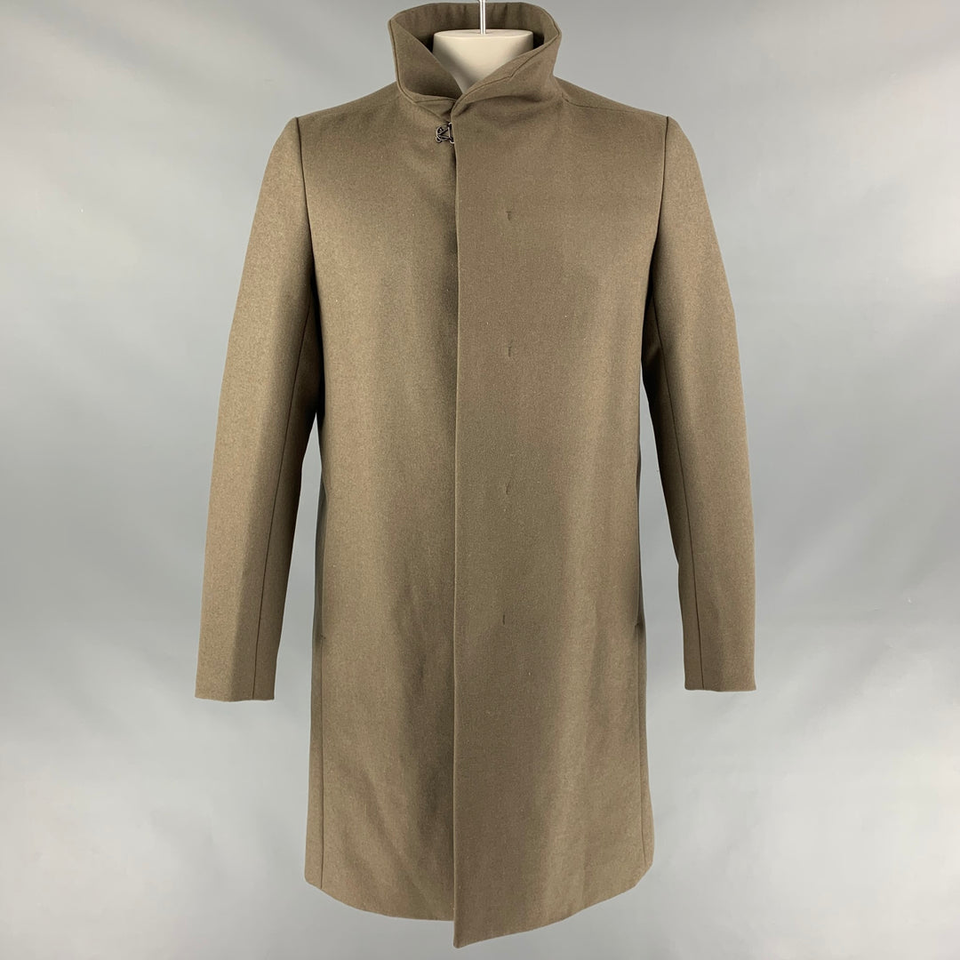 ATTACHMENT Size L Olive Wool / Cashmere Coat