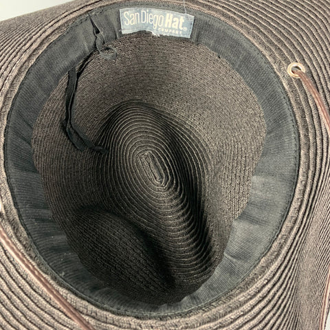 SAN DIEGO HAT Co. Dark Brown Woven Hat