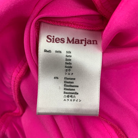 SIES MARJAN Size 4 Pink Silk Maisie Mini Dress
