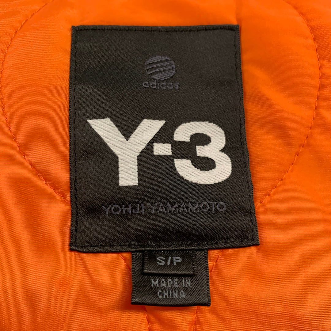 Y-3 x ADIDAS Talla S Abrigo de mezcla de poliamida gris naranja