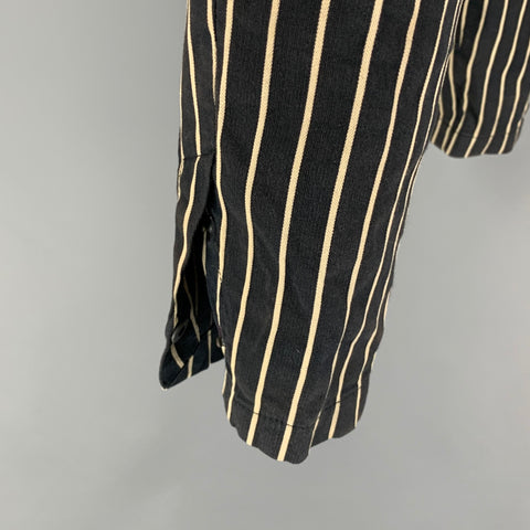 DIESEL / BLACK GOLD Size 30 Navy Cream Stripe Cotton Button Fly Casual Pants