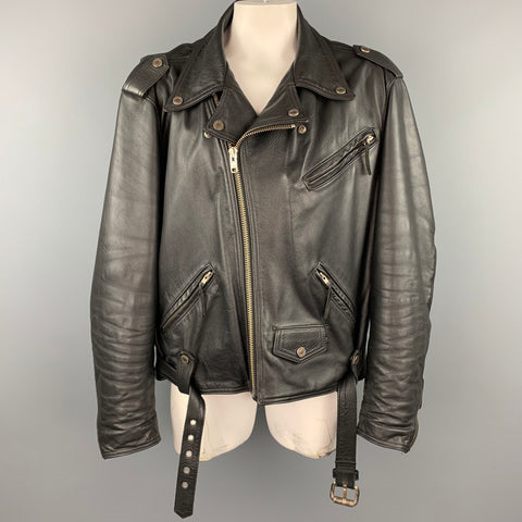 HARLEY DAVIDSON Size XXL Black Leather Motorcycle Jacket