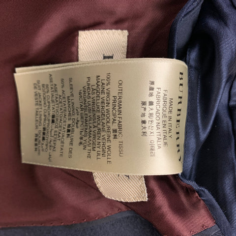 BURBERRY LONDON Size 42 Regular Navy Wool Notch Lapel Suit