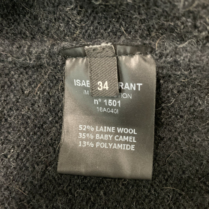 ISABEL MARANT Talla 2 Suéter jaspeado de mezcla de lana color carbón
