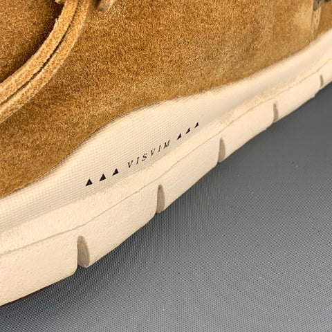 VISVIM Talla 9.5 Zapatillas deportivas de ante Ute Moc Trainer Hi-Folk color canela
