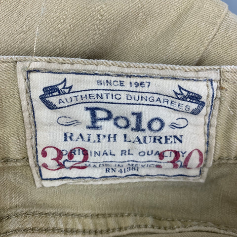 POLO by RALPH LAUREN Size 32 Khaki Cotton Jeans