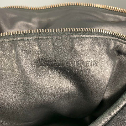 BOTTEGA VENETA Black Leather Maxi Inrecciato Jodie Handbag