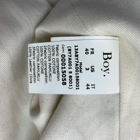BAND OF OUTSIDERS Size L Blue White Stripe Cotton Oversized Jacket