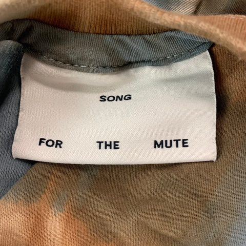 SONG FOR THE MUTE Size L Brown Multi-Color Tie Dye Cotton Crew-Neck T-shirt
