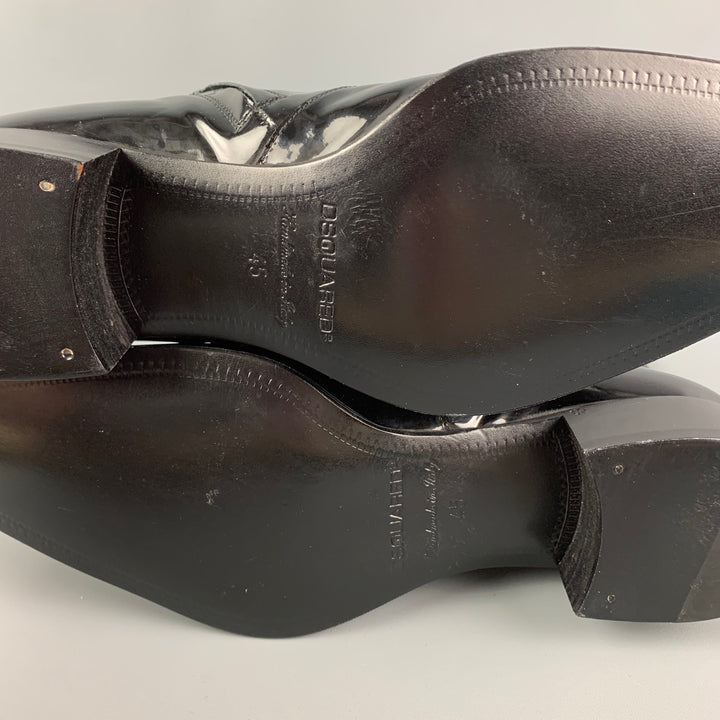 DSQUARED2 Talla 12 Botines negros con cremallera lateral