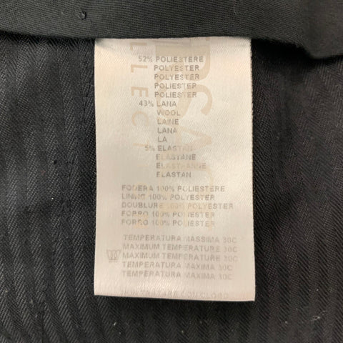 VERSACE COLLECTION Taille 38 Costume simple boutonnage en laine mélangée noire
