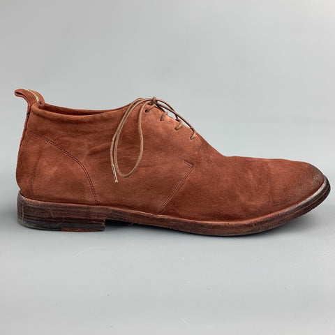 SARTORI GOLD Taille 11 Brique Antique Lace Up Boots
