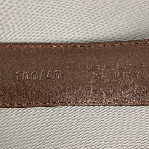 VINTAGE Size 34 Brown Tan Leather Belt