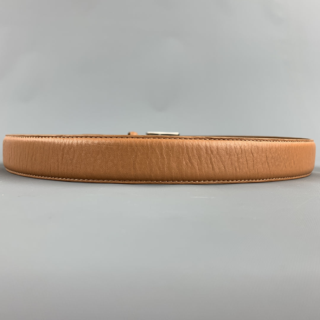 NEIMAN MARCUS Size 32 Tan Leather Belt