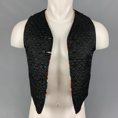 ENGINEERED GARMENTS Size 36 Multi-Color Embroidery Cotton Vest