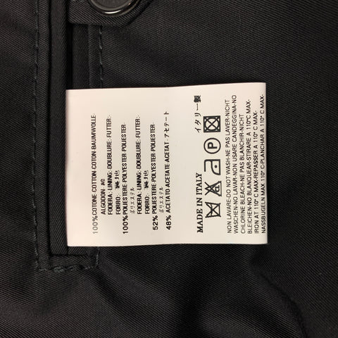 DSQUARED2 Size 40 Black Cotton Peak Lapel Sport Coat