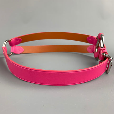 RALPH LAUREN Waist Size M Pink Leather Belt