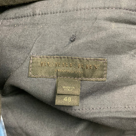 BURBERRY PRORSUM Size 38 Regular Blue Wool / Mohair Notch Lapel Suit