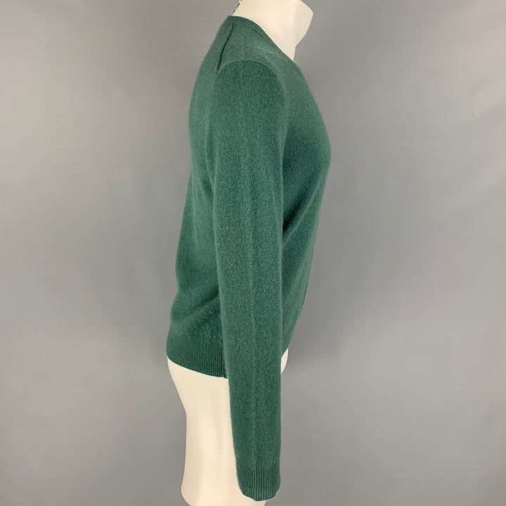 ATM Size S Green Cashmere Crew-Neck Pullover