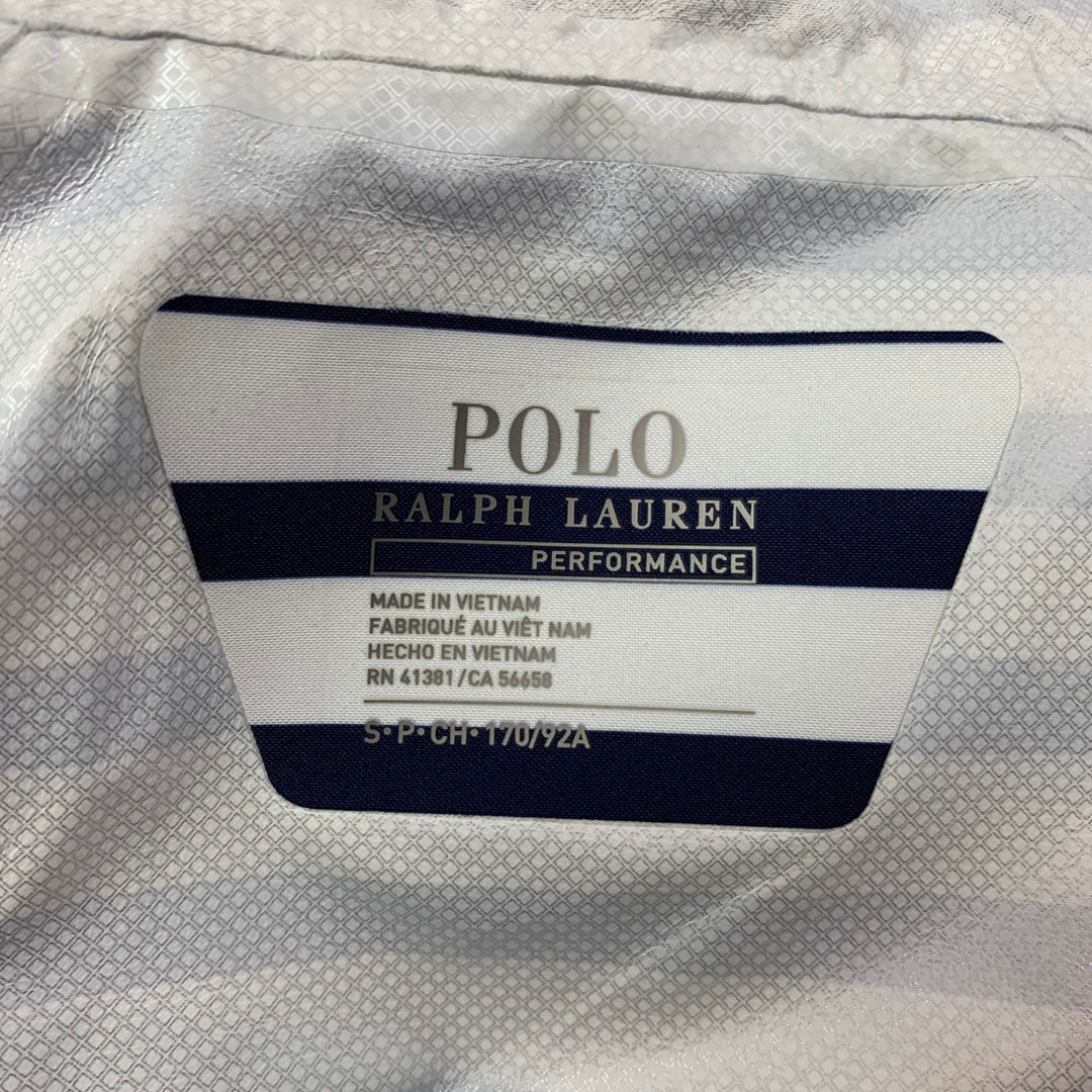 POLO by RALPH LAUREN Size S Navy & White Stripe Polyester Nautical Jacket