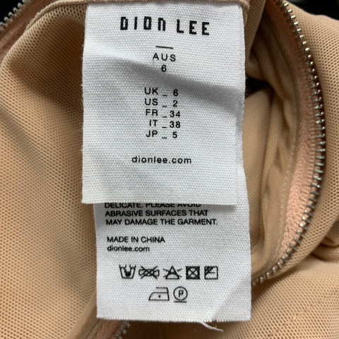 DION LEE Minivestido ajustado Eastane de poliamida color nude talla 2
