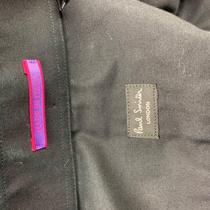 PAUL SMITH Size XL Black Cotton French Cuff Long Sleeve Shirt