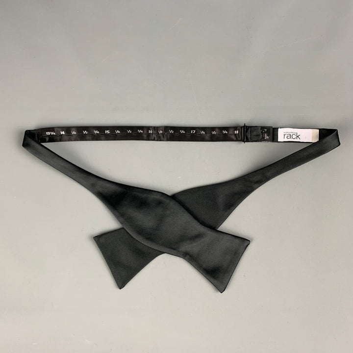 NORDSTROM Black Polyester Bow Tie