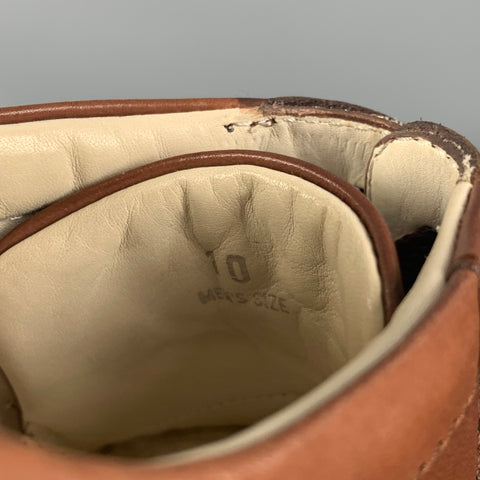 TOD'S Zapatillas de cuero marrón talla 10