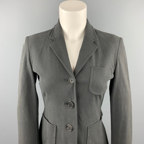 GIANFRANCO FERRE Taille 6 Blazer à revers cranté ardoise