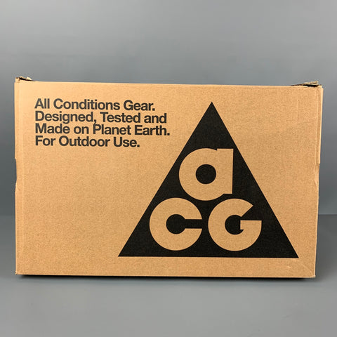 NIKE ACG AIR MOWABB Size 9.5 Khaki Orange High Top Sneakers